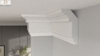 Listwa przysufitowa DLP49 9,5cm x 5cm gzyms sztukateria XPS faseta DECOREM
