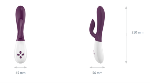 Wibrator Ze Stymulatorem Łechtaczki Ovo K2 Rabbit Blackberry White na Arena.pl