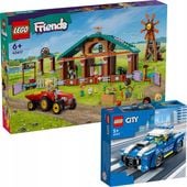 LEGO Friends 42617 Schronisko dla zwierząt + Radiowóz City 60312