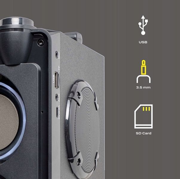 GŁOŚNIK BLUETOOTH SOUNDBEAT 5.0 USB SD AUX RADIO zdjęcie 2