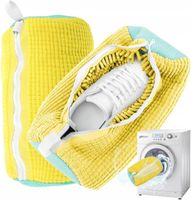 WOREK SIATKA DO PRANIA OBUWIA BUTÓW DO PRALKI ŻÓŁTE