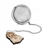 Metalowy zaparzacz kulka do herbaty z praktyczną obciążającą zawieszką FOKĄ