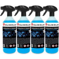 4X ODMRAŻACZ DO SZYB LODU PREMIUM MOCNY -60°C GLIKOLAB 1L FORMUŁA LOTNICZA