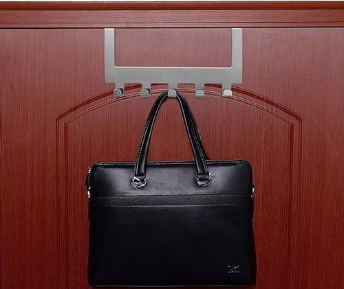 Wieszak na drzwi 5 haków stal nierdzewna srebrny na Arena.pl