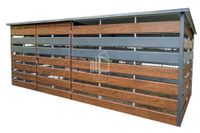 Wiata Śmietnikowa 4,1 5m Drzwi ściany zabudowane Panelami ID619