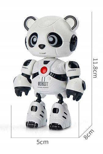 INTERAKTYWNY ROBOT PANDA MÓWI POWTARZA GRA ŚWIECI ZABAWKA DLA DZIECI na Arena.pl