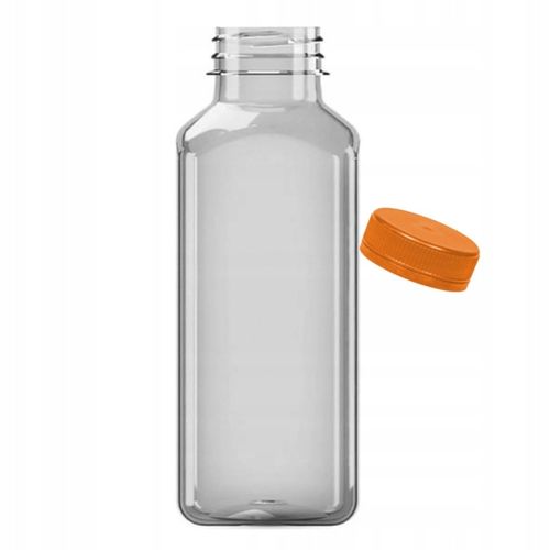 Butelka PET kwadratowa z nakrętką 500 ml x50 sztuk na Arena.pl