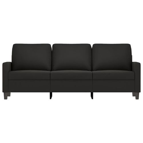 Sofa 3-osobowa, czarny, 180 cm, tapicerowana aksamitem na Arena.pl