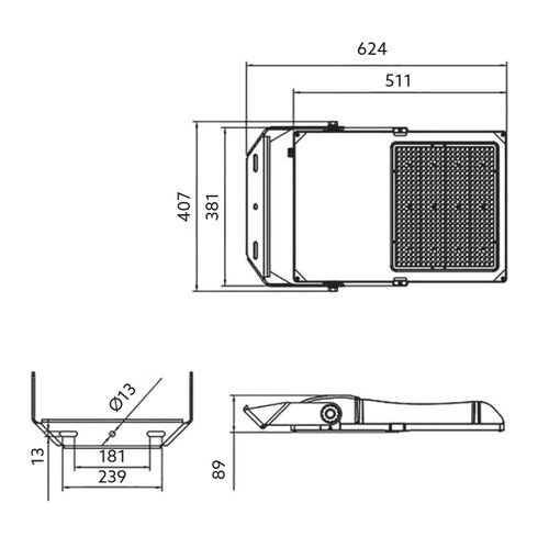 naświetlacz led us 500w 5000k ip66 60° dim kobi na Arena.pl