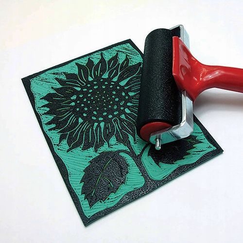 Linoleum płytka do linorytu Essdee druku wypukłego wklęsłego SZARA 30x20 cm na Arena.pl