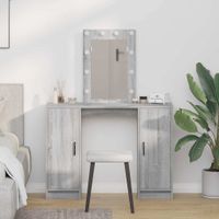 Toaletka Szary 102 x 33 x 135 cm Materiał drewnopochodny