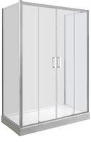 Zestaw Kabina prysznicowa 120x80x190 cm  + brodzik  zabudowany  120x80x14