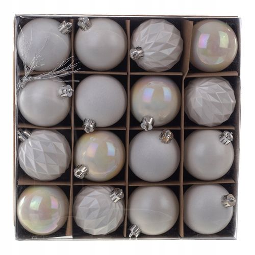 BOMBKI CHOINKOWE NIETŁUKĄCE BOMBKA NA CHOINKĘ OZDOBY ŚWIĄTECZNE ZESTAW 16x na Arena.pl