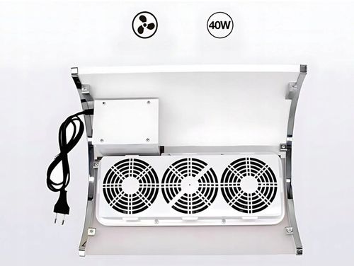 Pochłaniacz pyłu odpylacz do paznokci manicure frezarki 3 wiatraki 2 na Arena.pl