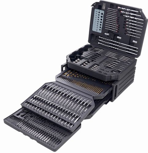 Komplet otwornic, dłut, bitów - 300el. KD998 na Arena.pl