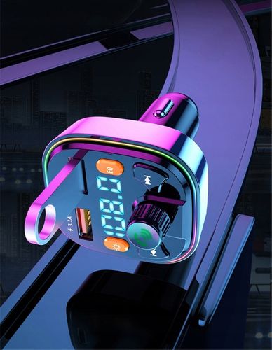 TRANSMITER FM BLUETOOTH 5.0 ŁADOWARKA QC 3.0 PD 20W RGB 2x USB USB-C na Arena.pl