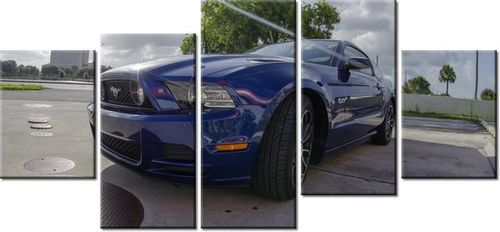 70CM 150CM OBRAZ 5 ELEM MUSTANG BRETT LEVIN ŚCIENNY na Arena.pl