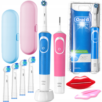 ORAL-B VITALITY PRO D103 DUO SZCZOTECZKI ELEKTRYCZNE LILAC BLACK + DODATKI