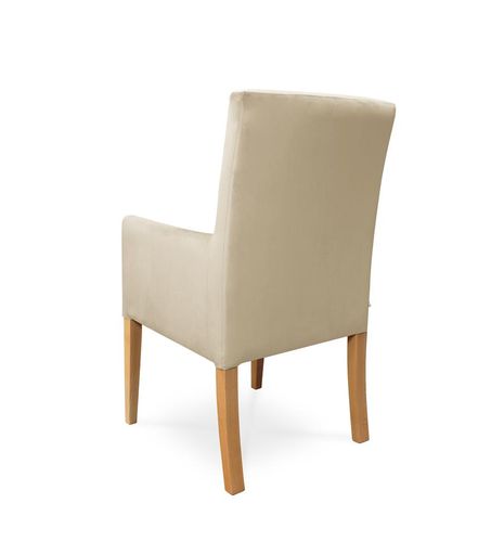 Fotel CAROL / beżowy / noga dąb / R21 na Arena.pl