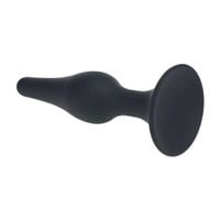 smukły silikonowy korek analny levelz xl czarny 15,5 cm
