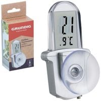TERMOMETR NA OKNO ZEWNĘTRZNY LCD CYFROWY PRZYSSAWKA GRUNDIG