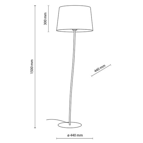 lampa podłogowa nicola orange 6644 tk lighting na Arena.pl