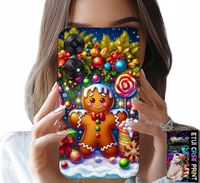 ETUI DO OPPO RENO8 T 4G - PIERNIK, CUKIERKOWE WZORY ŚWIĘTA + SZKŁO