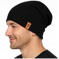 CZAPKA MĘSKA ZIMOWA JESIENNA Ciepła MORAJ Cienka Czarna Przejściowa