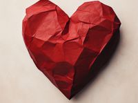 Plakat 40x30cm Kreślone Serce