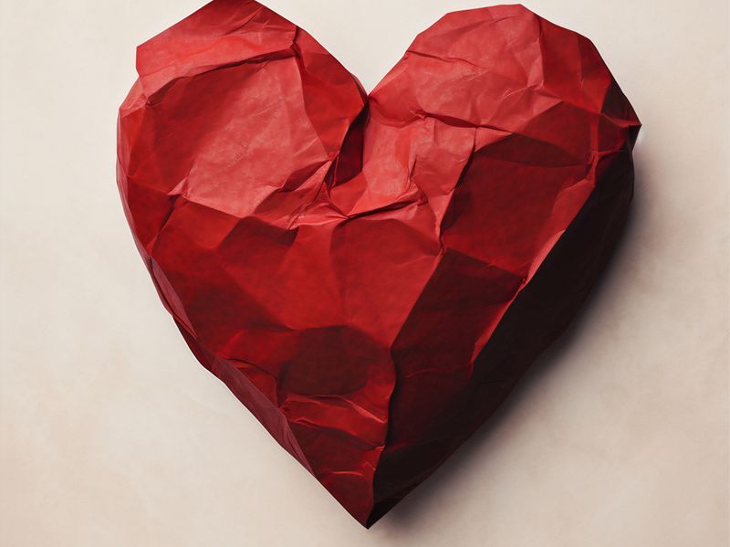 Plakat 40x30cm Kreślone Serce zdjęcie 1