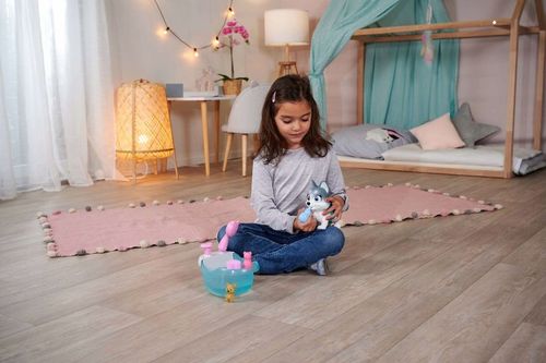 PAMPER PETZ ZESTAW Z WANNĄ INTERAKTYWNY PIESEK HUSKY PIJE SIKA + BUTELECZKA na Arena.pl
