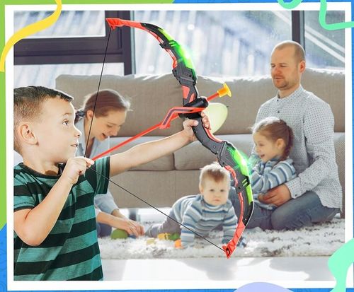 DUŻY ŁUK LED ŚWIECĄCY STRZAŁY TARCZA KOŁCZAN BEZPIECZNY ZESTAW STRZELECKI na Arena.pl