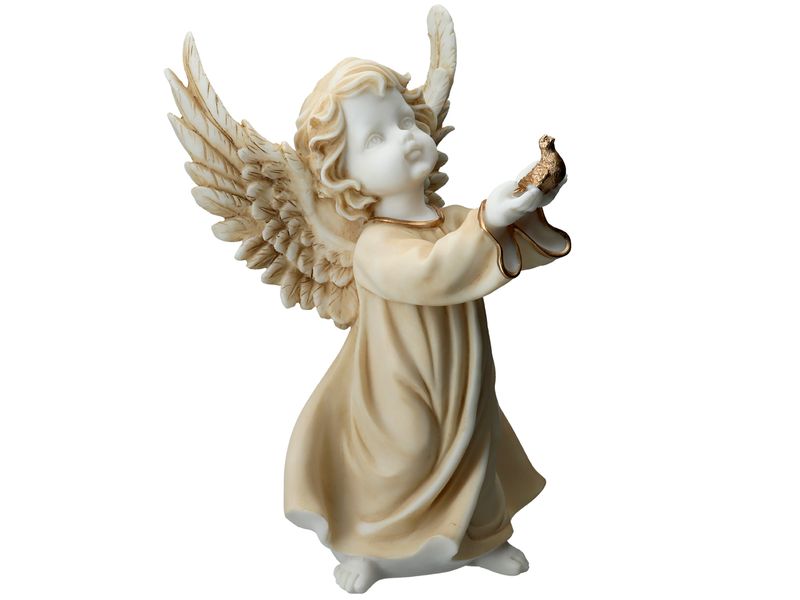 Anioł z gołębiem - alabaster grecki zdjęcie 2