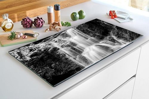 SZKLANA DESKA NA KUCHENKĘ 60x52 074A WODOSPAD na Arena.pl