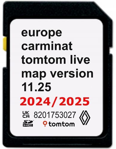 NAJNOWSZA MAPA RENAULT TOMTOM CARMINAT LIVE 11.25 2024/2025 EUROPA FOTOR na Arena.pl