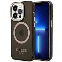 Etui Guess do iPhone 14 Pro, Czarny, MagSafe