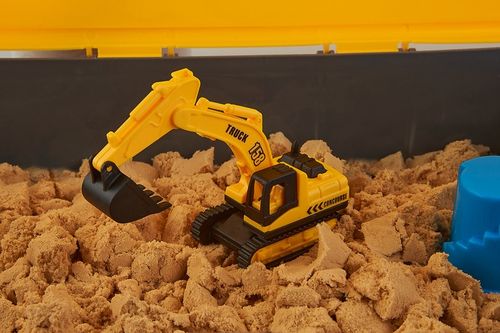 Zestaw Konstrukcyjny Dźwig Piasek Kinetyczny Pojazdy Budowlane dla Dzieci na Arena.pl