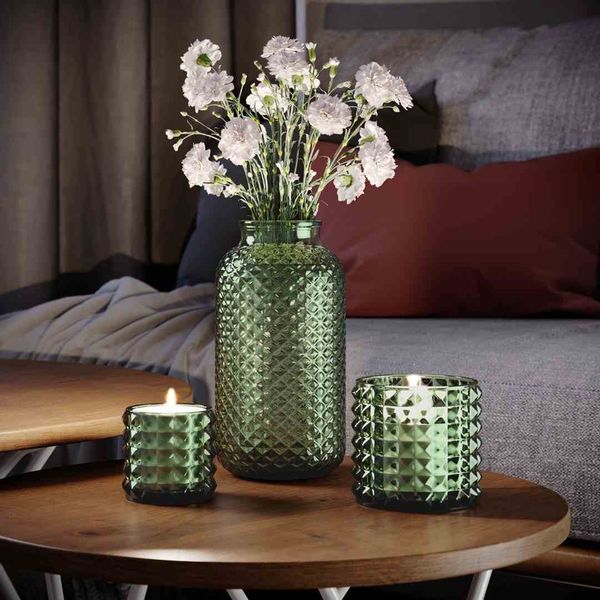 CANDLEHOLDER/AH/MALAGA/BOTTLEGREEN/7X6,5 zdjęcie 3