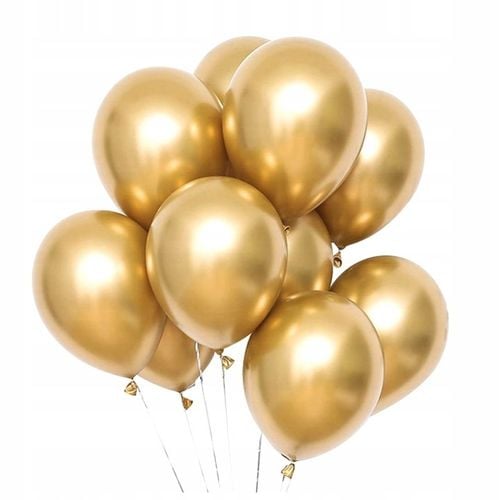 Balony 30cm Chromowane złote na Arena.pl