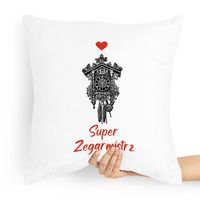 Poduszka Dla Zegarmistrza Super Zegarmistrz Z Nadrukiem Ze Zdjęciem