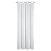 Firana na przelotkach gładka KALIA 140X260 biała