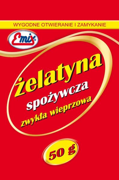 Emix Żelatyna spożywcza 50 g zdjęcie 2