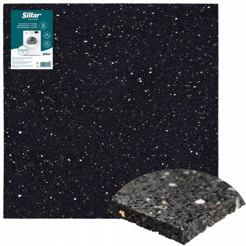 Mata antywibracyjna pod pralkę pralko-suszarkę WYGŁUSZAJĄCA 8mm 60x60 na Arena.pl