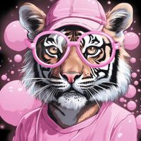 Plakat 80x80cm Ludzki Tygrys