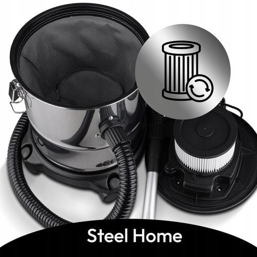 ODKURZACZ PRZEMYSŁOWY DO POPIOŁU PIECA KOMINKA 20L HEPA 2200W + na Arena.pl