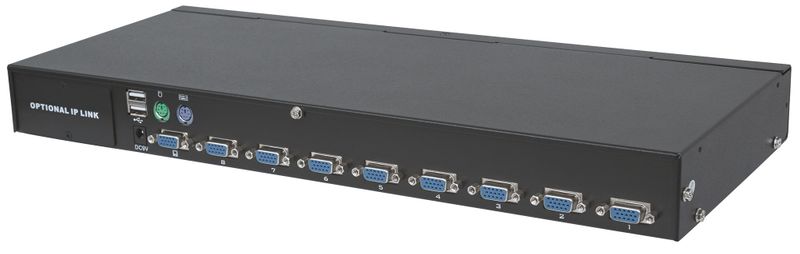 PRZEŁĄCZNIK KVM 8-PORTOWY USB/PS2 Z OSD RACKOWY zdjęcie 6