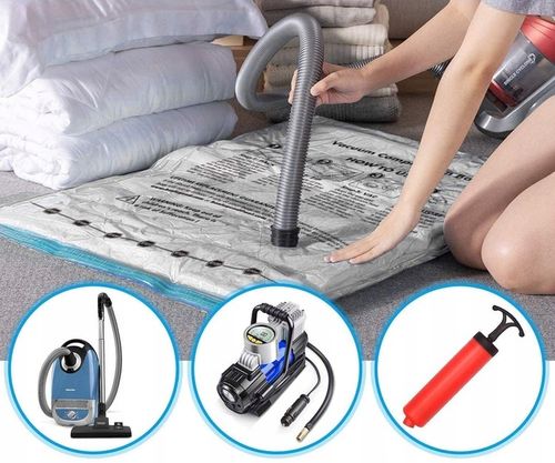 Worki Próżniowe na Ubrania Pościel do Pakowania 14 szt Zestaw + Pompka na Arena.pl