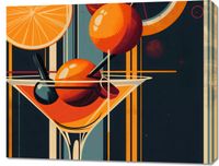 Obraz 90x70cm Koktajl w Stylu