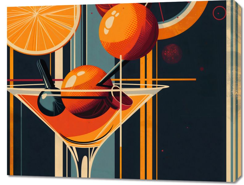 Obraz 90x70cm Koktajl w Stylu zdjęcie 1
