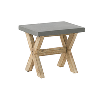 Stołek ogrodowy szary OLBIA